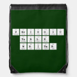Periodic
 Table
 Writer  Drawstring Backpack