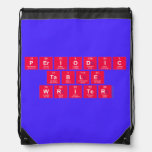 Periodic
 Table
 Writer  Drawstring Backpack