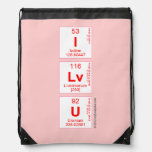 I
 Lv
 U  Drawstring Backpack