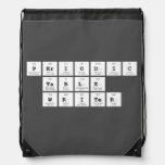 Periodic
 Table
 Writer  Drawstring Backpack