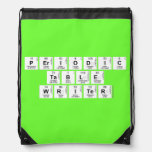 Periodic
 Table
 Writer  Drawstring Backpack