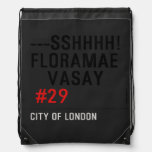 ---sshhhh! FLORAMAE    VASAY   Drawstring Backpack
