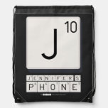 J
 JENNIFER'S
 PHONE  Drawstring Backpack