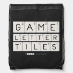 Game
 Letter
 Tiles  Drawstring Backpack