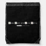 Keep Calm and Love Mercy   Drawstring Backpack