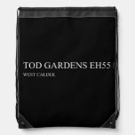 TOD GARDENS  Drawstring Backpack
