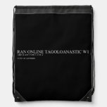 ran online tagoloanastic  Drawstring Backpack
