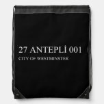 27 ANTEPLİ 001  Drawstring Backpack