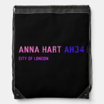 Anna Hart  Drawstring Backpack