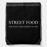 Street food  Drawstring Backpack
