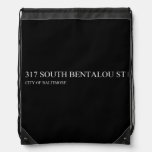 317 south bentalou st    Drawstring Backpack