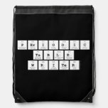 Periodic
 Table
 Writer  Drawstring Backpack