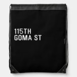 115TH Goma St  Drawstring Backpack