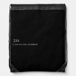 I LOVE KIA MIA THOMPSON    Drawstring Backpack