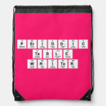 Periodic
 Table
 Writer  Drawstring Backpack