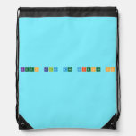keep calm and science on  Drawstring Backpack