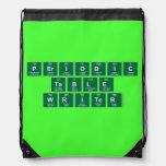 Periodic
 Table
 Writer  Drawstring Backpack