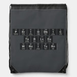 Periodic
 Table
 Writer  Drawstring Backpack