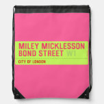 miley micklesson bond street  Drawstring Backpack