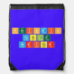 Periodic
 Table
 Writer  Drawstring Backpack