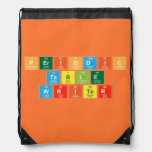 Periodic
 Table
 Writer  Drawstring Backpack