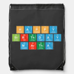 Happy
 Birthday
 MARTHA   Drawstring Backpack