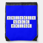 Periodic
 Table
 Writer  Drawstring Backpack