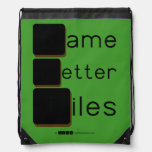 Game
 Letter
 Tiles  Drawstring Backpack