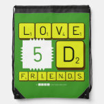Love
 5D
 Friends  Drawstring Backpack