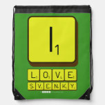 i
 love 
 svenky  Drawstring Backpack