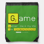 Game
 Letter  me n my life
 Tile TABASSUM  Drawstring Backpack