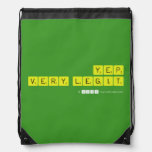 yep
 very legit  Drawstring Backpack
