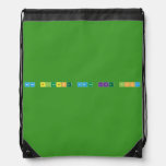 More Blessing Comes Like Flood  Drawstring Backpack