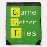 Game
 Letter
 Tiles  Drawstring Backpack