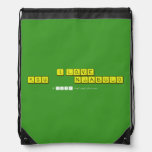 I LOVE YOU           NJABULO  Drawstring Backpack