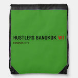 hustlers bangkok  Drawstring Backpack