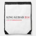 King Kebab  Drawstring Backpack
