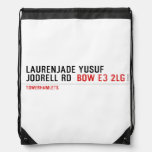 Laurenjade yusuf Jodrell rd  Drawstring Backpack