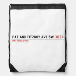 Pat and fitzroy Ave sw  Drawstring Backpack