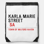 Karla marie STREET   Drawstring Backpack