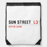 Sun Street   Drawstring Backpack