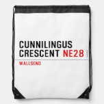 Cunnilingus  crescent  Drawstring Backpack