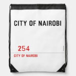 city of nairobi       Drawstring Backpack