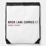 brick lane curries  Drawstring Backpack