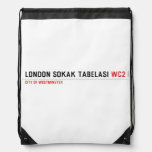 LONDON SOKAK TABELASI  Drawstring Backpack