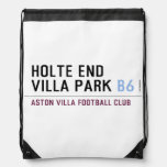 HOLTE END VILLA PARK  Drawstring Backpack