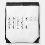 Periodic Table Writer  Drawstring Backpack