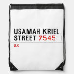 usamah kriel street  Drawstring Backpack
