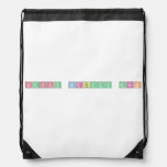 Happy Birthday Mark  Drawstring Backpack