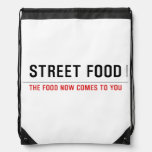 Street food  Drawstring Backpack